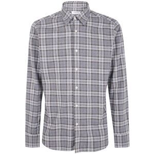 TINTORIA MATTEI Men's Plaid Long-Sleeve Shirt Men BLACK Shirts